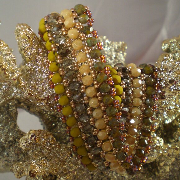 Chartreuse Ribbon Candy Bracelet - Picture 3 of 4